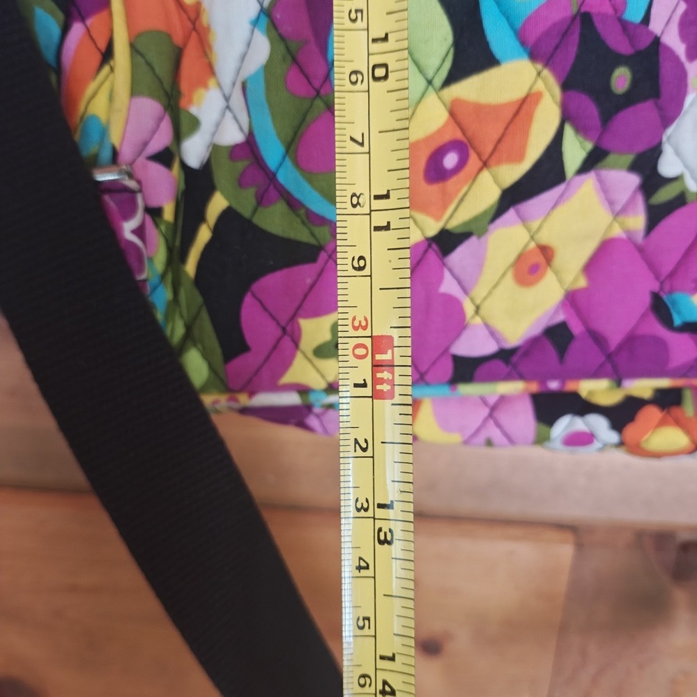 Vera Bradley Va Va Bloom Diaper Baby Bag Lined with Changing Pad Laptop Bag ZA4 - Picture 6 of 10